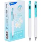 Ручка гелевая 0,5 Deli EG22-GN зеленая авт.