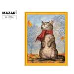 Картина 2в1 40х50 М-11684 Котик в шарфе