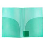 Папка-уголок А4 Premier 180 мкм EC21230003 2 карм. зеленая