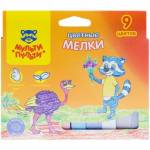 Мел цветной 9 цв. квадратный Мульти-Пульти Енот в Австралии ЦМ_11131