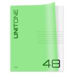 Тетрадь 48 л. (клетка) БиДжи UniTone. Neon пластиковая обложка неон салатовый Т5ск48_12471