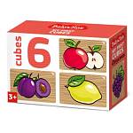 Кубики 6 шт. Baby Toys Фрукты 03546 ЧЗ