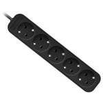 Удлинитель Defender E530 5 розеток с заземлением 3 м 99330 черный