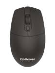 Мышь беспроводная GoPower классическая USB черный GPM02 