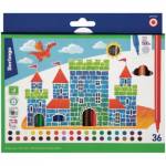 Фломастер 36 цв. Berlingo Замки  WP00236