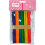 Палочки деревянные для рукоделия deVente плоские ассорти 50 шт 8000433