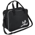 Сумка спортивная П-П Black&White МО-0733 черный/белый