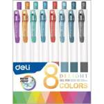 Набор гел ручек 8 цв. Deli Delight EG120-8C 