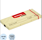Стикеры 40х50 мм 100 л. Kores 3 шт 63470/46050