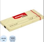 Стикеры 40х50 мм 100 л. Kores 3 шт 63470/46050
