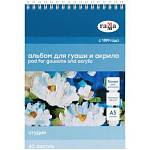 Альбом для гуаши и акрила А5 30л. 180 гр. спираль Гамма Студия 50A01S730W
