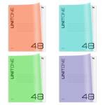 Тетрадь 48 л. (линия) БиДжи UniTone MIX пластиковая обложка Т5ск48_пл 08812