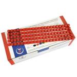 Гребенка 38 мм. д/переплета красный 50 шт. 2160