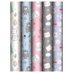 Упаковочная бумага 70х100 лист MESHU Сute friends MS_62803