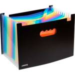 Папка-органайзер с 13 отд. deVENTE 3078416 черная с цв разделителями с индексами в компекте