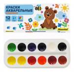 Краски акв. 12 цв. б/к к/к Silwerhof Веселые друзья 961139-12
