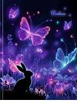 Дневник УНИ П-П Светящиеся бабочки тверд. 7БЦ Д40-9533
