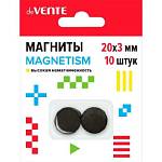 Магниты deVENTE Magnetizm 20х3 мм 10 шт ферритовые черные 8000402