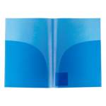 Папка-уголок А4 Premier 180 мкм EC21230002 2 карм. синяя