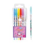 Набор гел ручек 6 цв. ArtSpace Кот-сластена с блестками 53029