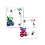 Набор обложек 212х347 12 шт. д/тетр. и дневн. 80 мкм ПП ЕК Jelly bear 63504