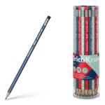 Карандаш ч/гр. ErichKrause Dots трехгранный с ластиком HB 56009