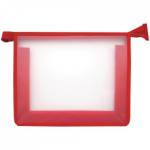 Папка д/тетрадей А5 ArtSpace прозр./красная на молнии ПТ750 3390