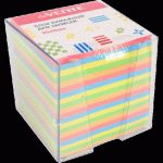 Блок для записей 9х9х9 цветной deVENTE 2012203 цветной 80 г/м 5 цв. пастель в подставке