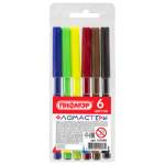 Фломастер 6 цв. Пифагор ПВХ упаковка 151089