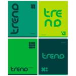 Тетрадь 48 л. (клетка) БиДжи Monocolor Green trend 11028