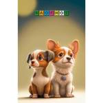 Блокнот А6 16 л. Два щенка С1059-102