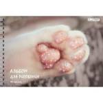 Альбом д\рис. 40 л. (спираль) К-Э Пушистая лапка мел. карт., блестки АСБ402531