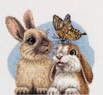 Набор для вышивания Klart 8-522 Пушистые друзья 17,5*19см