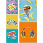 Тетрадь 48 л. (клетка) П-П Коллаж и фастфуд 48-2430 РАСПРОДАЖА