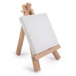 Мольберт-мини настольн. Devente + холст 10х10 см мелк.зерно 100% хлопок 8150438