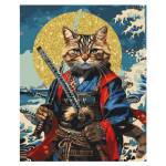 Картина по номерам 40х50 Кот-самурай КХг4050_57069