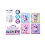 Блокнот ДЕВОЧКИ 10,5*9,2 см  М-3180 мягкая объемная обложка, 4 дизайна