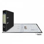 Папка - регистратор 75 мм PVC EC1012215 черный разб. металлический кант