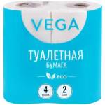 Туал. бумага Vega 2сл. 15м. белая 4 шт. тиснение 315616