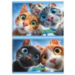 Альбом д\рис. 40 л. (спираль) БиДжи Любопытные коты АР4гр40 06804