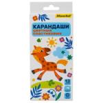 Карандаши цв. 12 цв. пластиковые Silwerhof Веселые друзья 1548979 