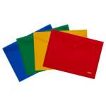 Папка - конверт А4 на кнопке СТАММ непрозрачная ассорти ММ-31372