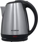 Чайник Hyundai HYK-S1030 1.7л. 2200Вт серебристый матовый/черный металл/пластик