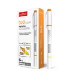 Маркер-текстовыд. Hatber DUO 1-4 мм HL_059577 желто/оранжевый двустор.