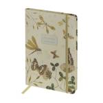 Записная книжка А5 100 л. FAUNA.Бабочки. Стрекозы на резинке 3-479/11