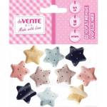 Декоративные украшения deVente 8130903 Звезды в горошек 10 шт.