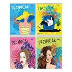 Тетрадь 48 л. (линия) П-П Девушки и тропики Т48-4366