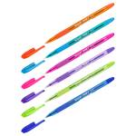 Ручка шариковая Luxor Spark II 0,7 31070/12BX синяя, грип, корпус ассорти