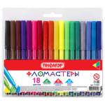 Фломастер 18 цв. Пифагор ПВХ упаковка 151091