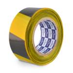 Лента сигнальная 50 мм х200 м Klebebander черно-желтый без клеевого слоя 520Y